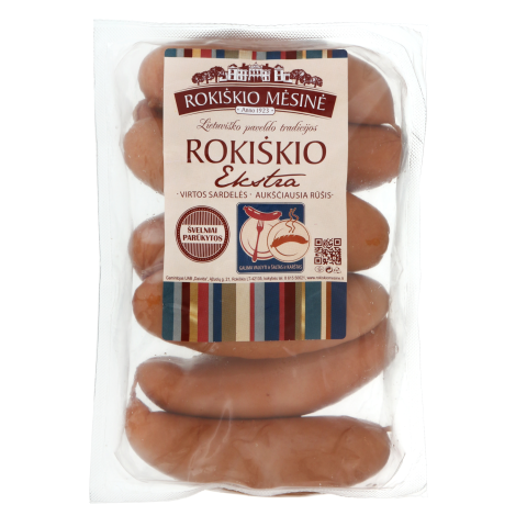 Virtos sardelės ROKIŠKIO MĖSINĖ, a.,r. 500 g