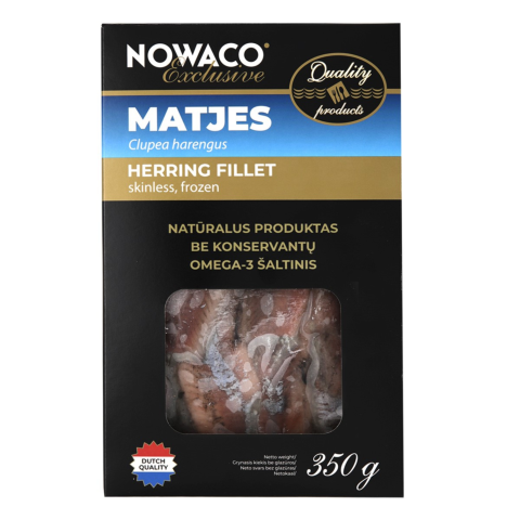 Šald. matjes silkių filė be odos NOWACO, 350g