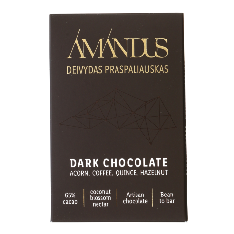 Juod. šokoladas su svar.,riešut. AMANDUS, 50g