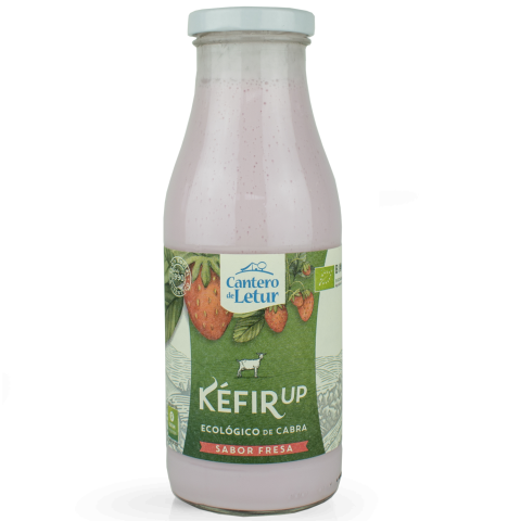Ekol. kefyras CANTERO UP, braškių sk. 500 ml