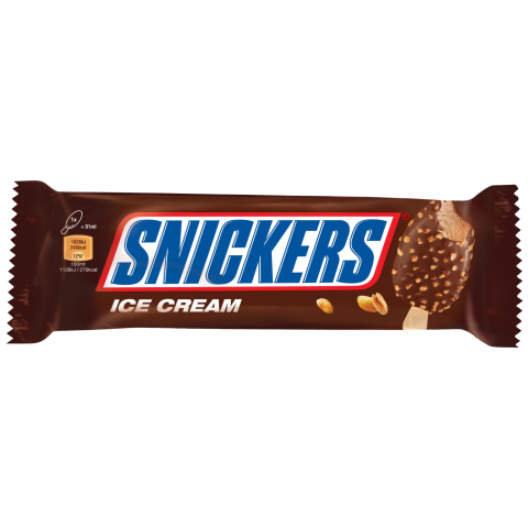 Pieniški ledai ant pagaliuko SNICKERS, 91 ml