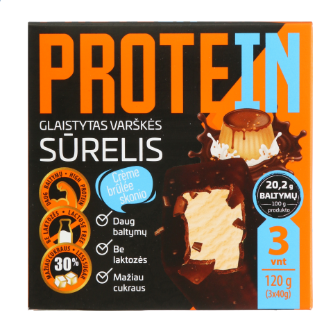 Krembr.sk.varšk. sūrelis PROTEIN,18,9 %,3x40g