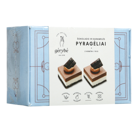 Veg. šokolado ir karamelės des. GĖRYBĖ, 120 g
