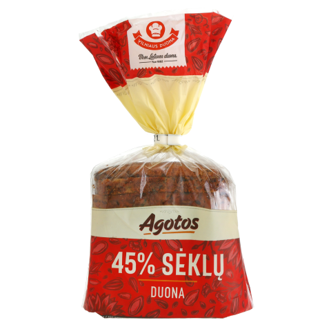 AGOTOS sėklų duona, 45 %, 350 g