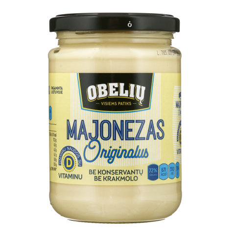 ORIGINALUS OBELIŲ majonezas, 72 %, 350 ml