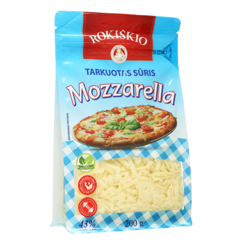 Tarkuotas sūris MOZZARELLA ROKIŠKIO, 200 g