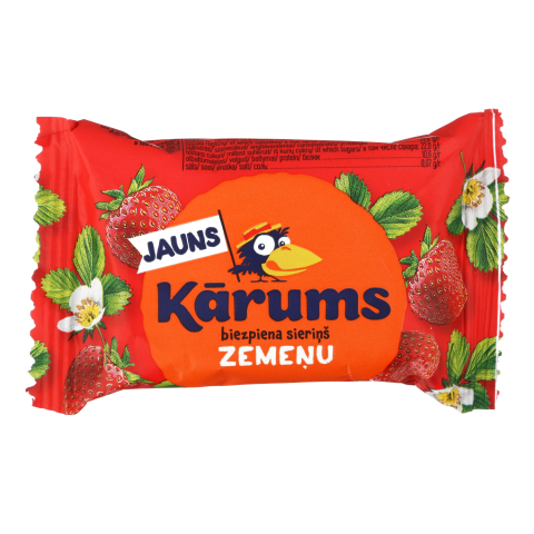 Braškinis varškės sūrelis KARUMS, 23,1 %, 45g