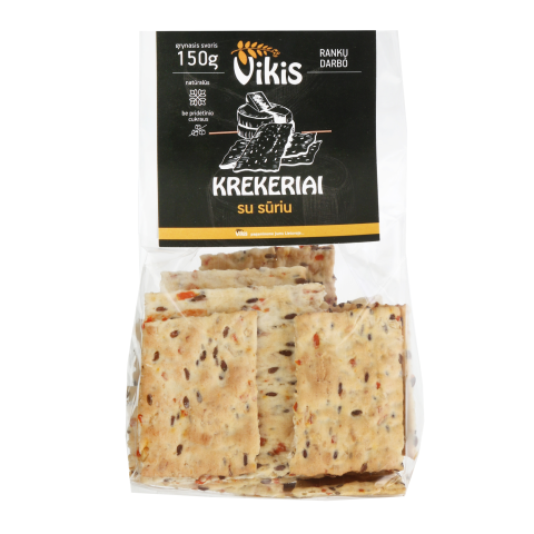 Krekeriai su sūriu VIKIS, 150 g