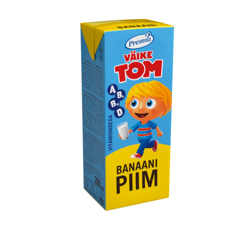 Piim banaanilisand. ja vitam. Väike Tom 0,2l