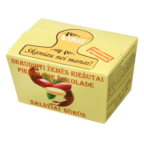 Skr. žemės riešutai pien. šok. BIRŽĖ, 125 g
