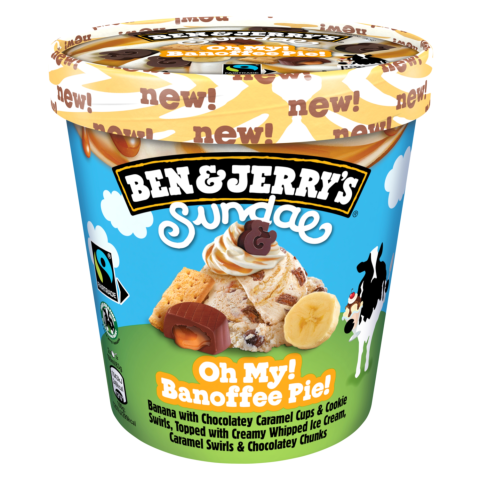 Ledai SUNDAE BANOFFEE PIE BEN&JERRY'S, 427 ml