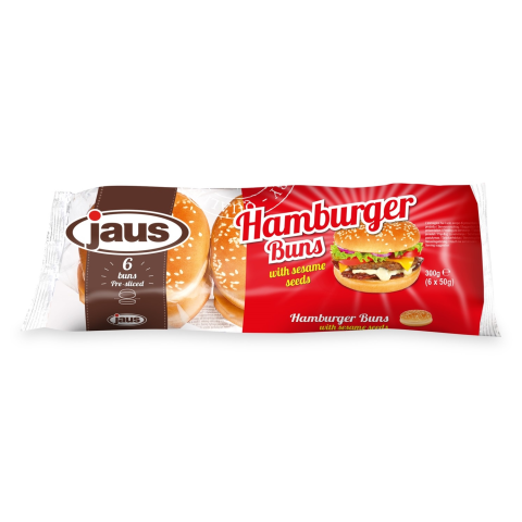 Hamburgerio bandelės su sezamu JAUS, 300 g