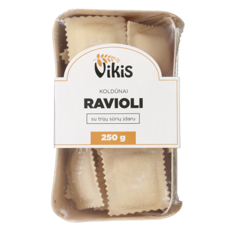 Šald. ravioli su trijų sūrių įd. VIKIS, 250g