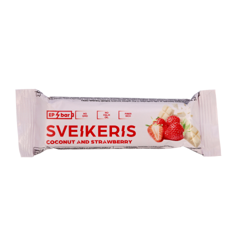 Batonėlis su balt. Šok. BRAŠKĖ EPBAR , 50 g