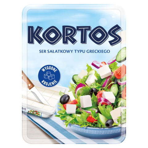 Sūris salotoms KORTOS, 40,8 % rieb. s.m.,160g