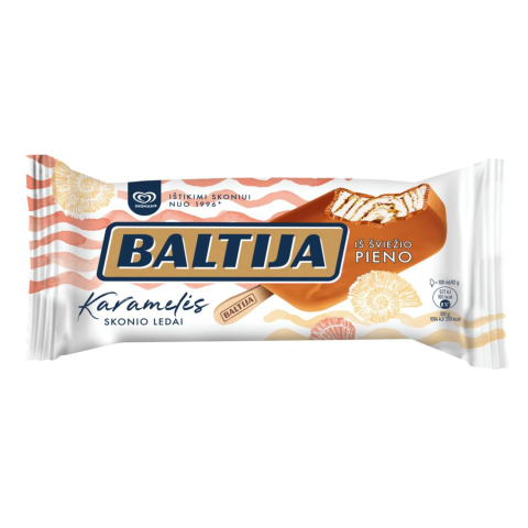 Karameliniai ledai ant pag.BALTIJA, 100ml/62g