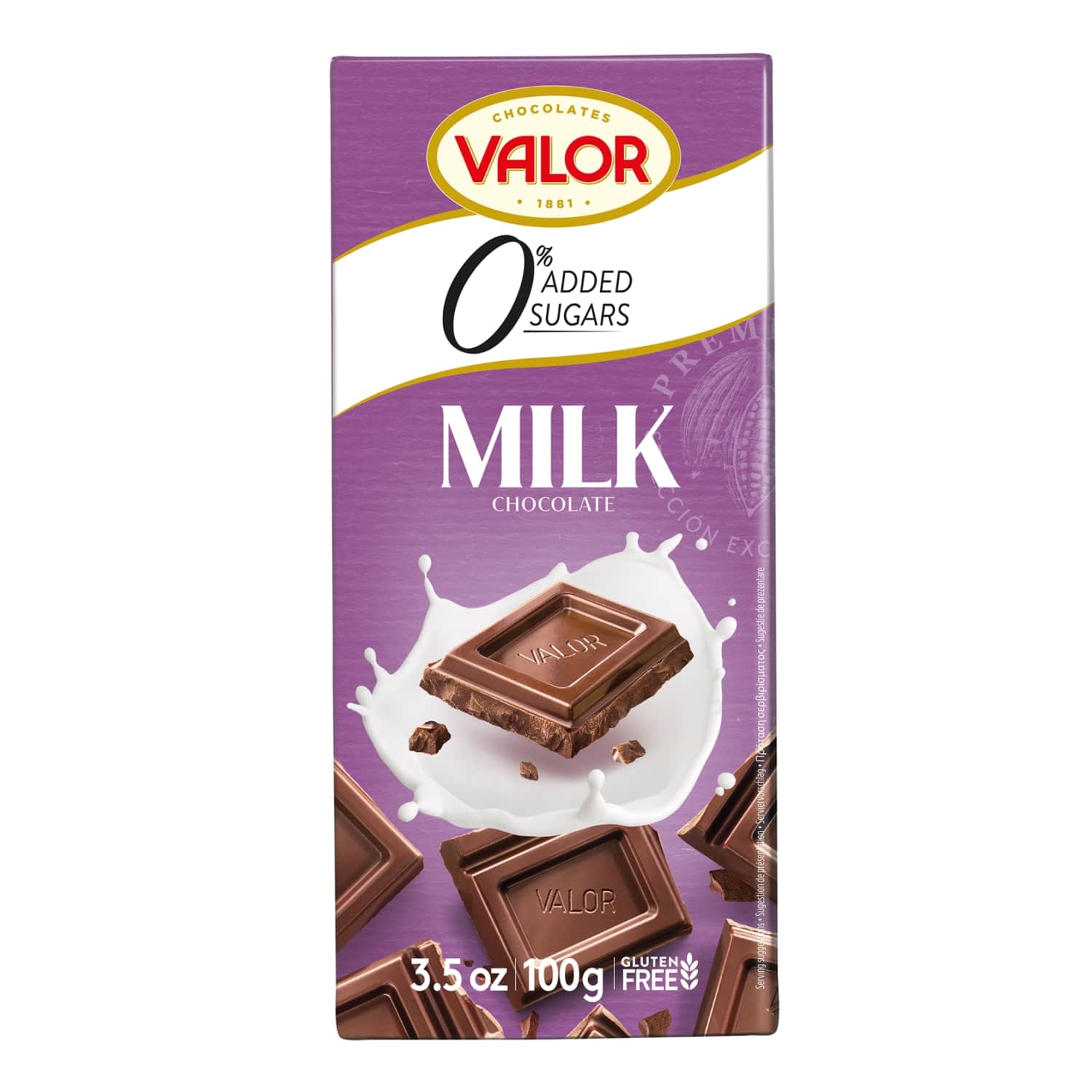 Piimašok. suhkruvaba, gluteenivaba Valor 100g