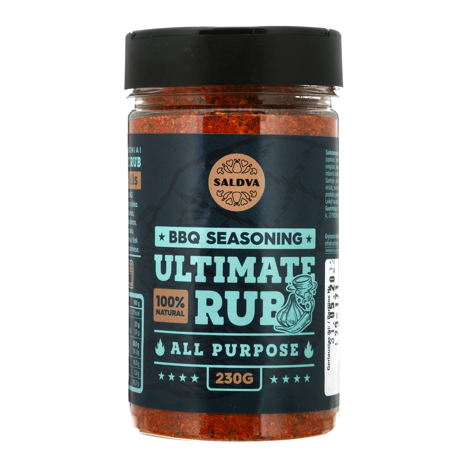 Barbekiu prieskoniai ULTIMATE RUB SALDVA,230g