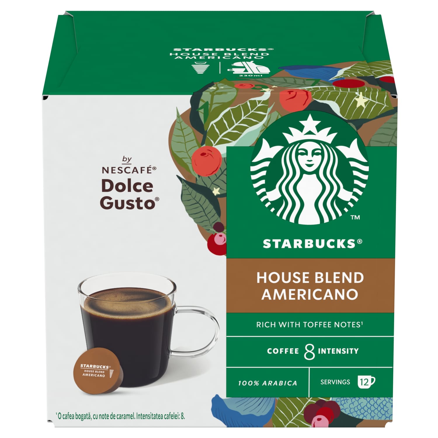 Kafijas kaps. Starbucks House Blend 12x8,5g