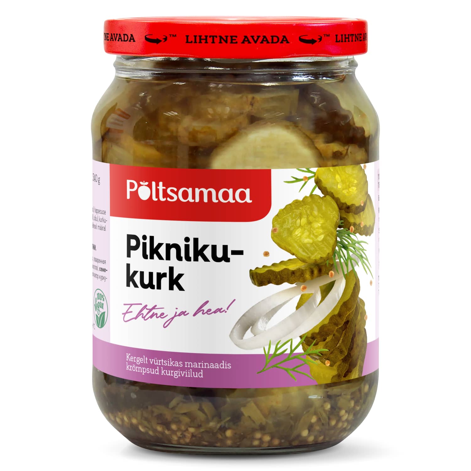Piknikukurk viilutatud Põltsamaa 680/360g