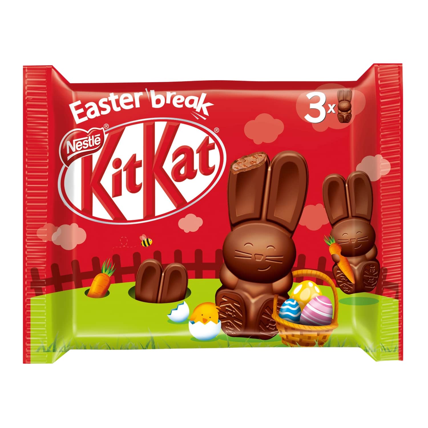 Šokolādes zaķēni Nestle KitKat 87g