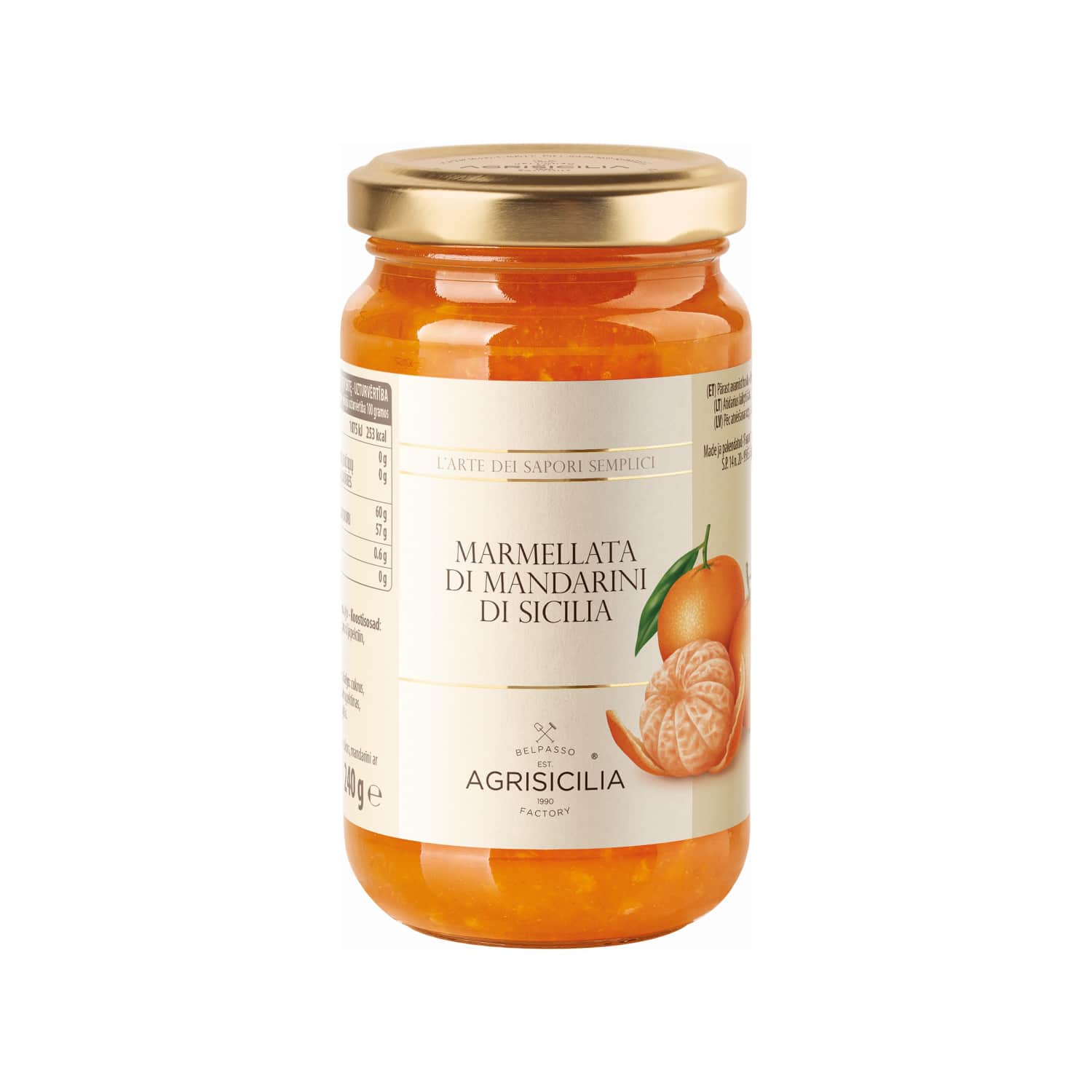 Ievārījums Agin Sicīlijas mandarīnu 240g