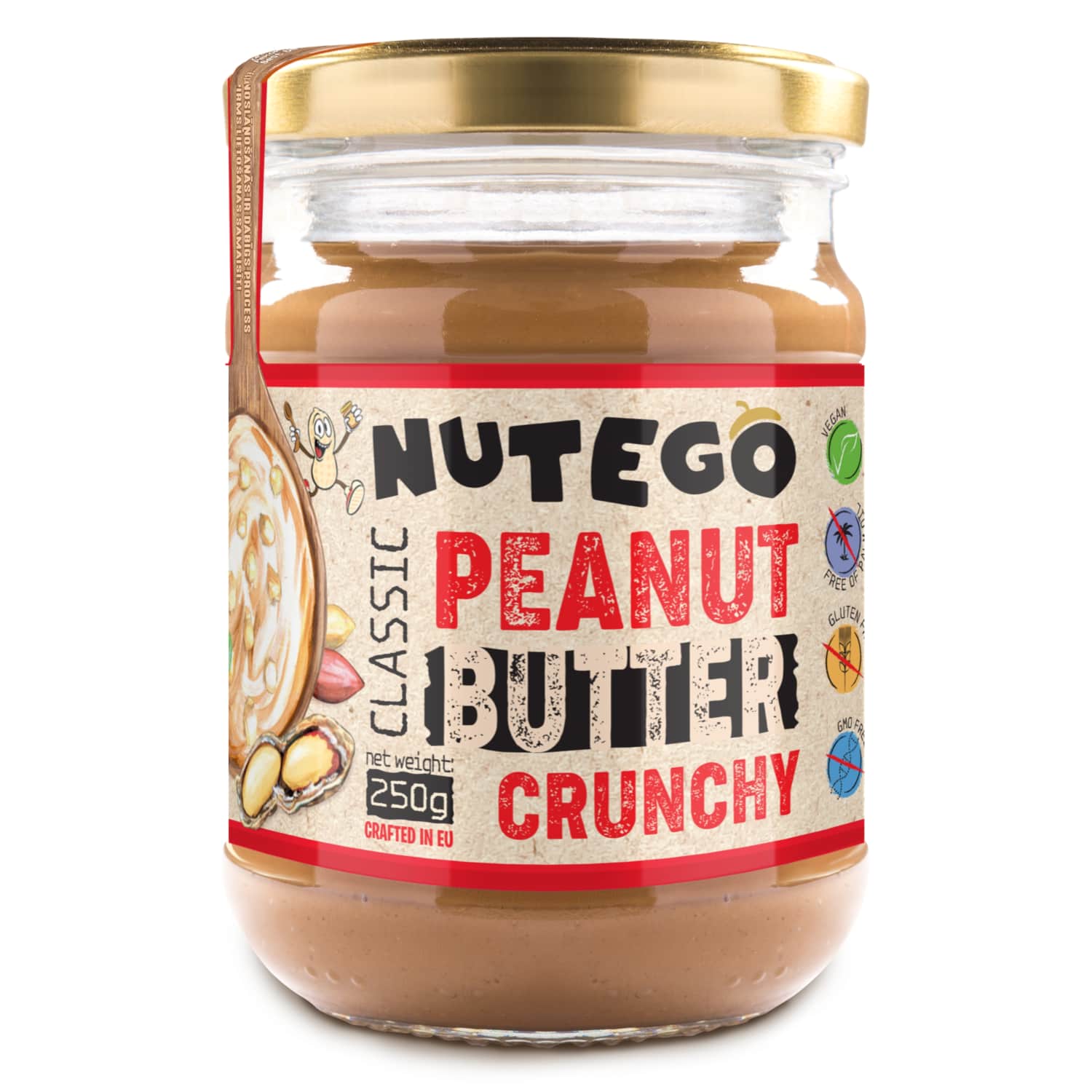 Traškus žemės riešutų kremas NUTEGO, 250 g