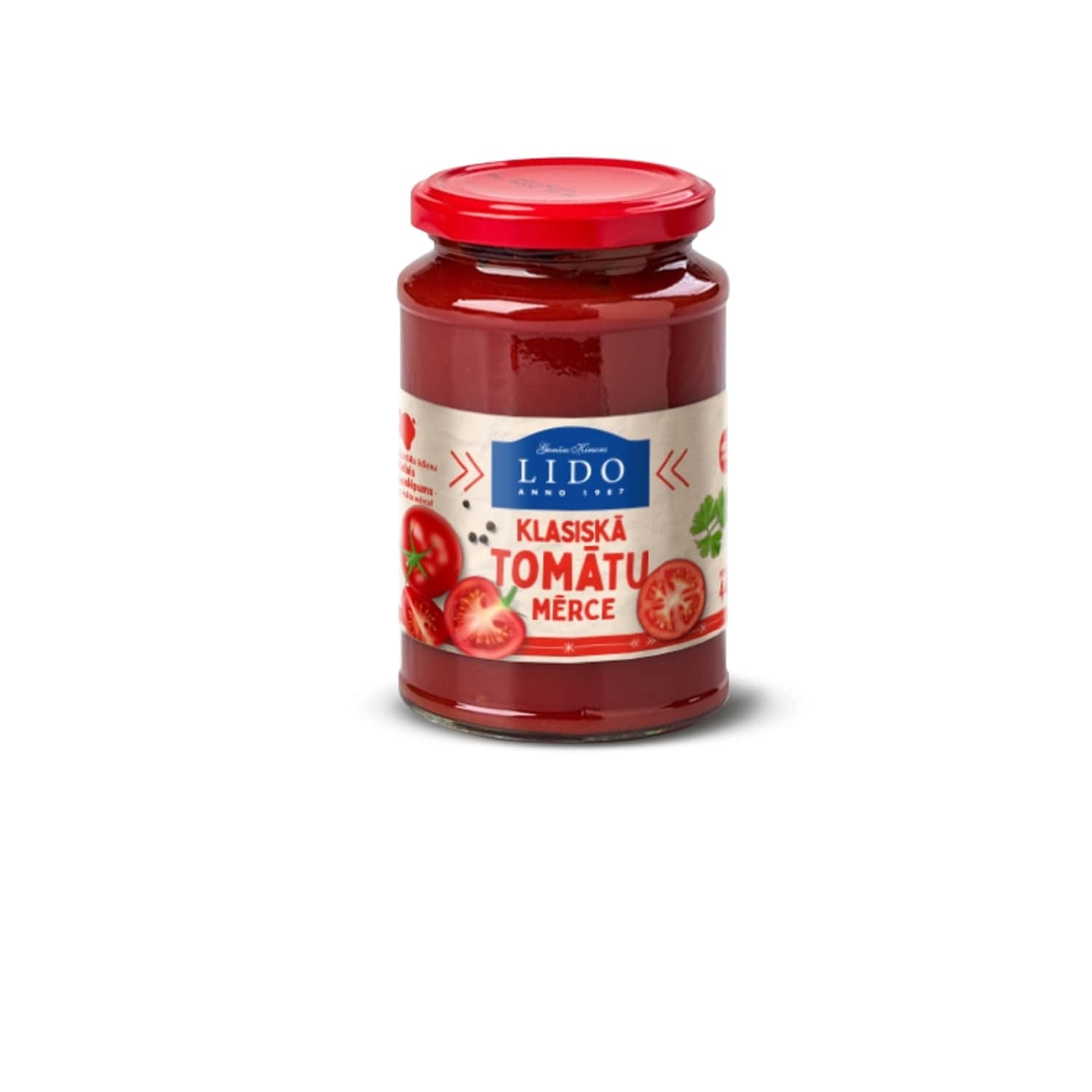 Tomātu mērce Lido klasiskā 440g
