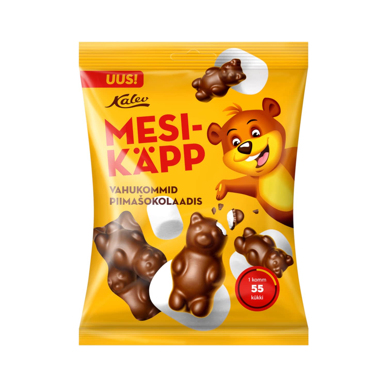 Vahukommid piimašokolaadis Mesikäpp 115g