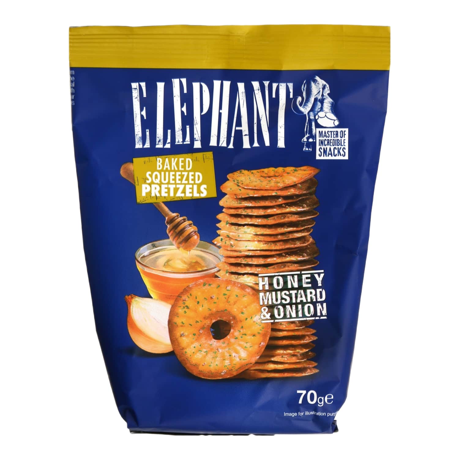 Traškūs krekeriai ELEPHANT su med. gars. 70 g