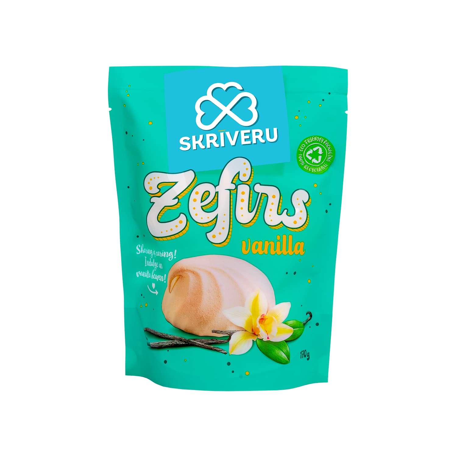 Zefīrs Skrīveru ar vaniļas garšu 170g