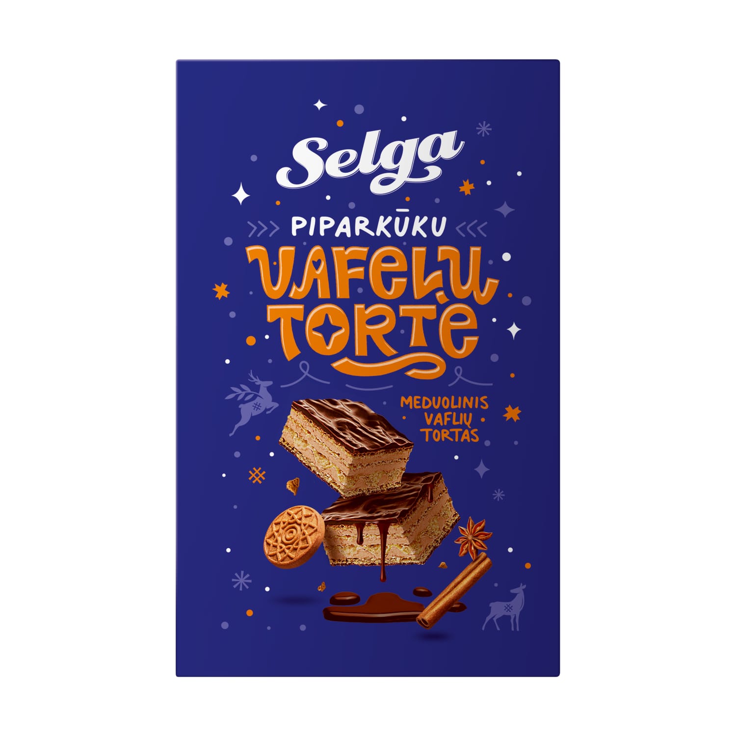 Piparkūku vafeļu torte Selga 300g