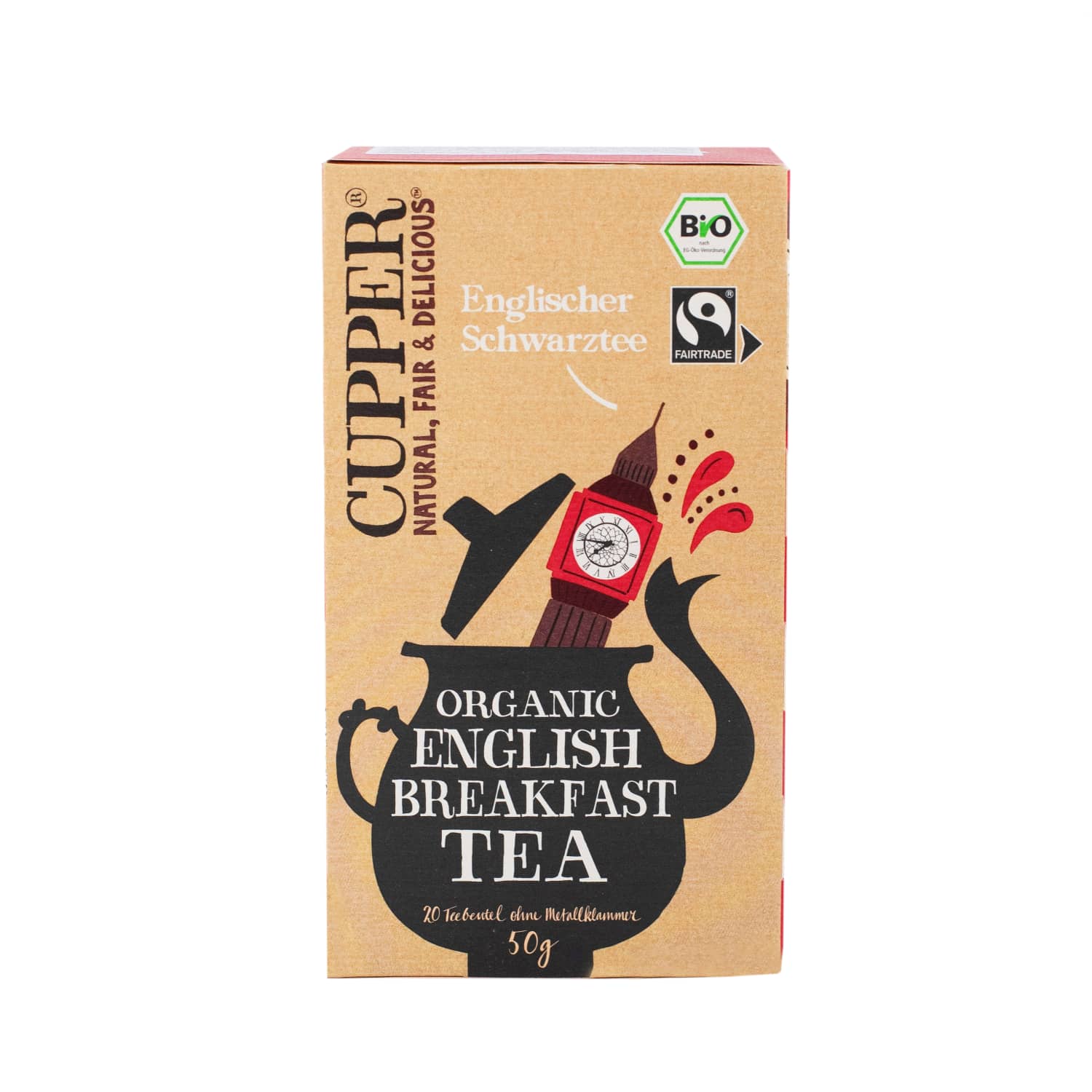Melnā tēja Cupper BIO 20x2,5g