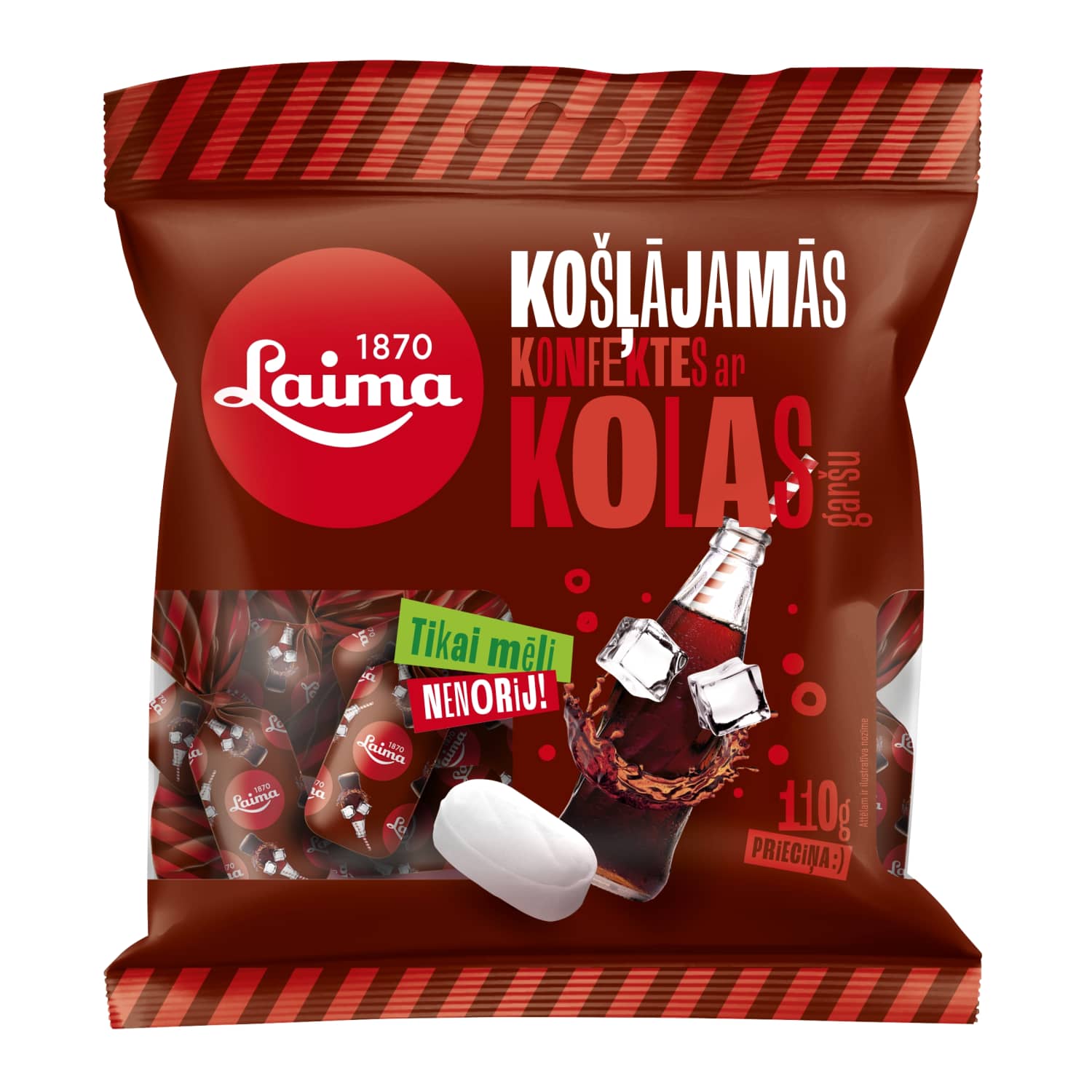 Košļāj. konfektes Laima ar kolas garšu 110g