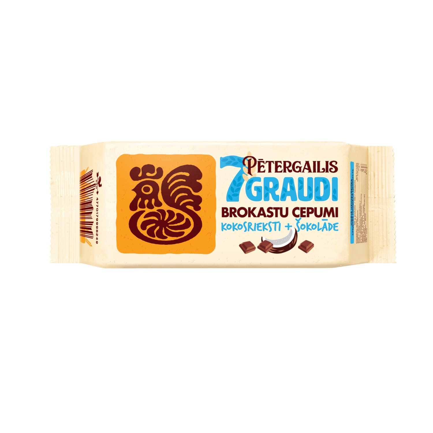 Cepumi Pētergailis 7 Graudi kokos. šok. 160g