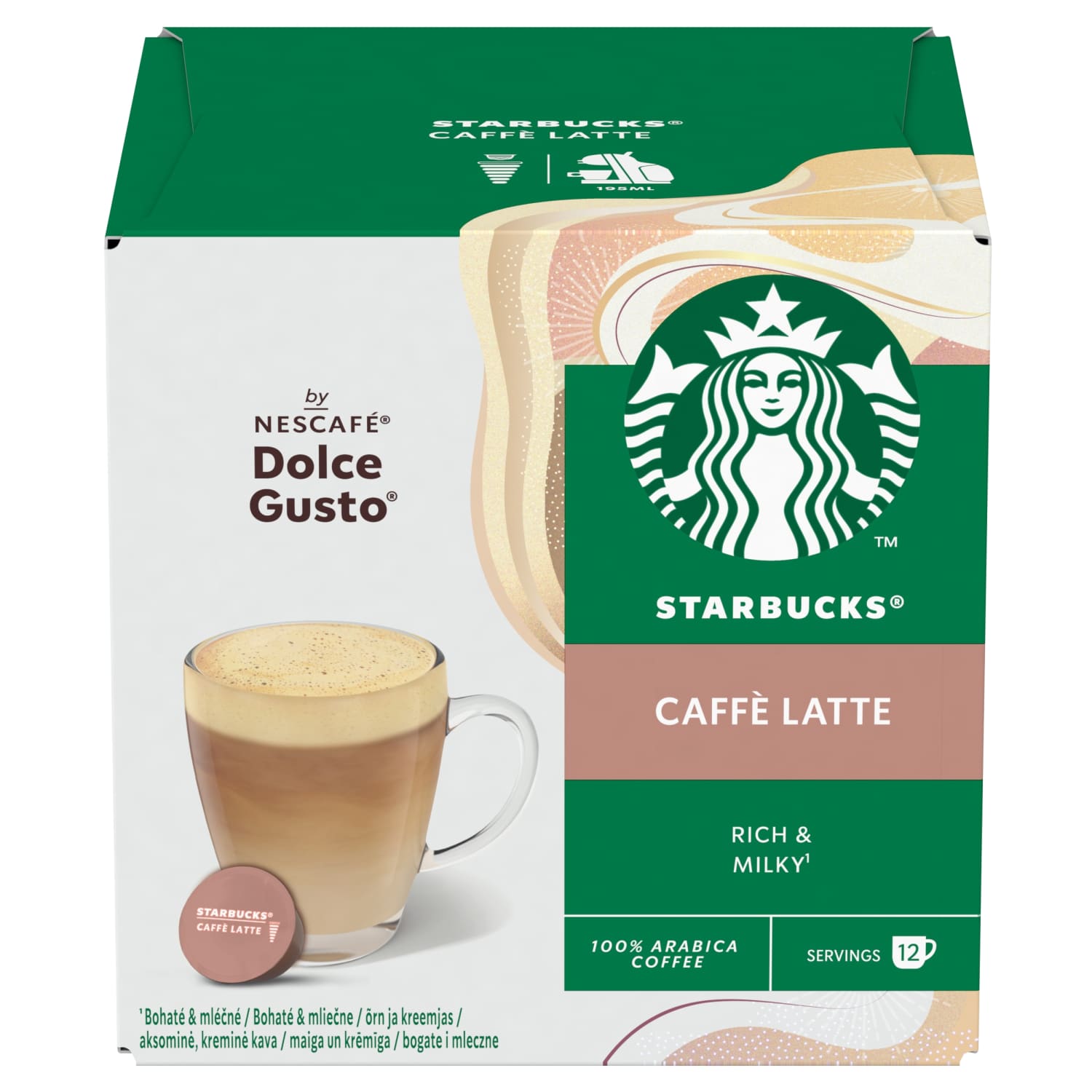 Kohvikapslid Caffe Latte Starbucks 121g