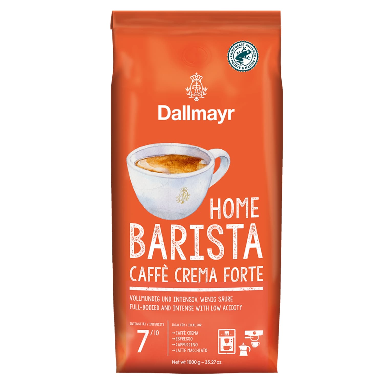Kafijas pupiņas Dallmayr forte 1kg