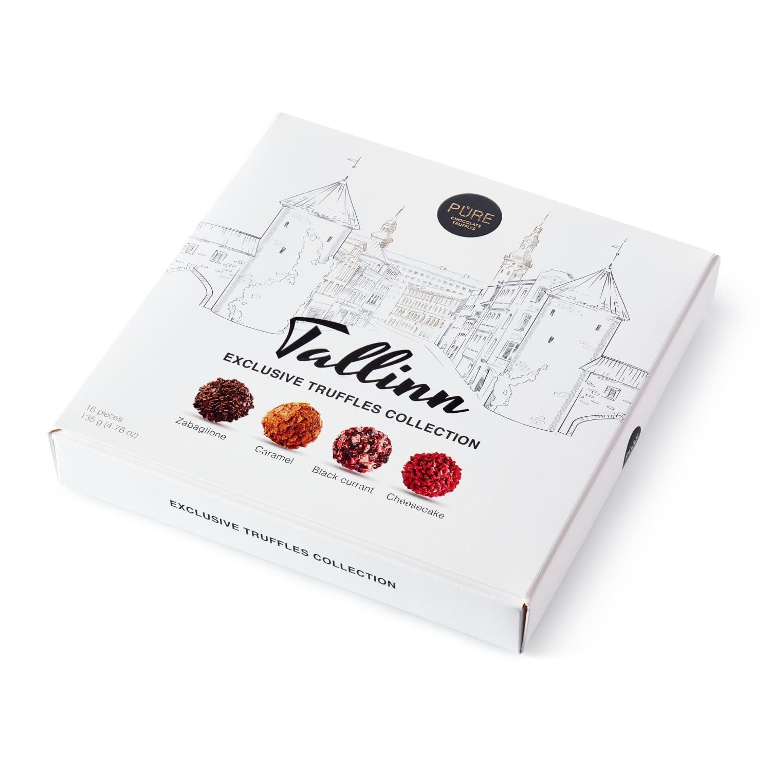 Šokolaadi trühvlite valik Pure Tallinn 135g