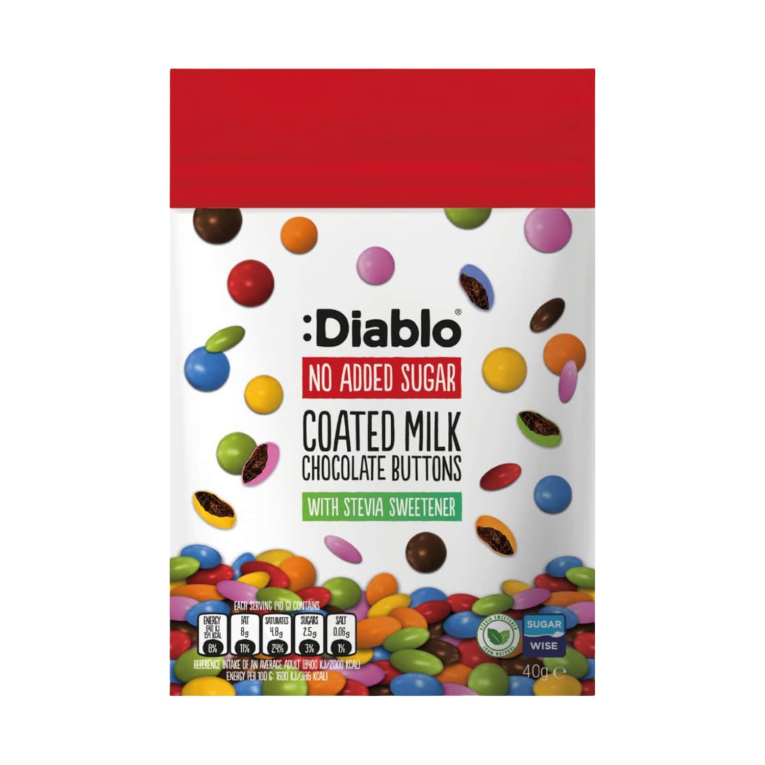 Kompvekid piimašokolaadi Diablo mag.ain. 40g