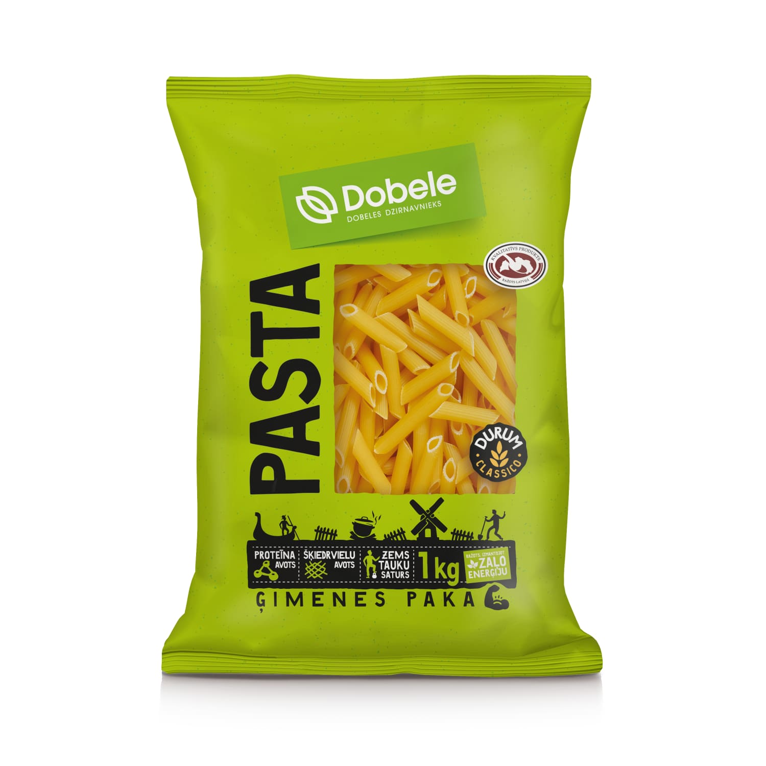 Makaroni Dobele Fusilli 1kg