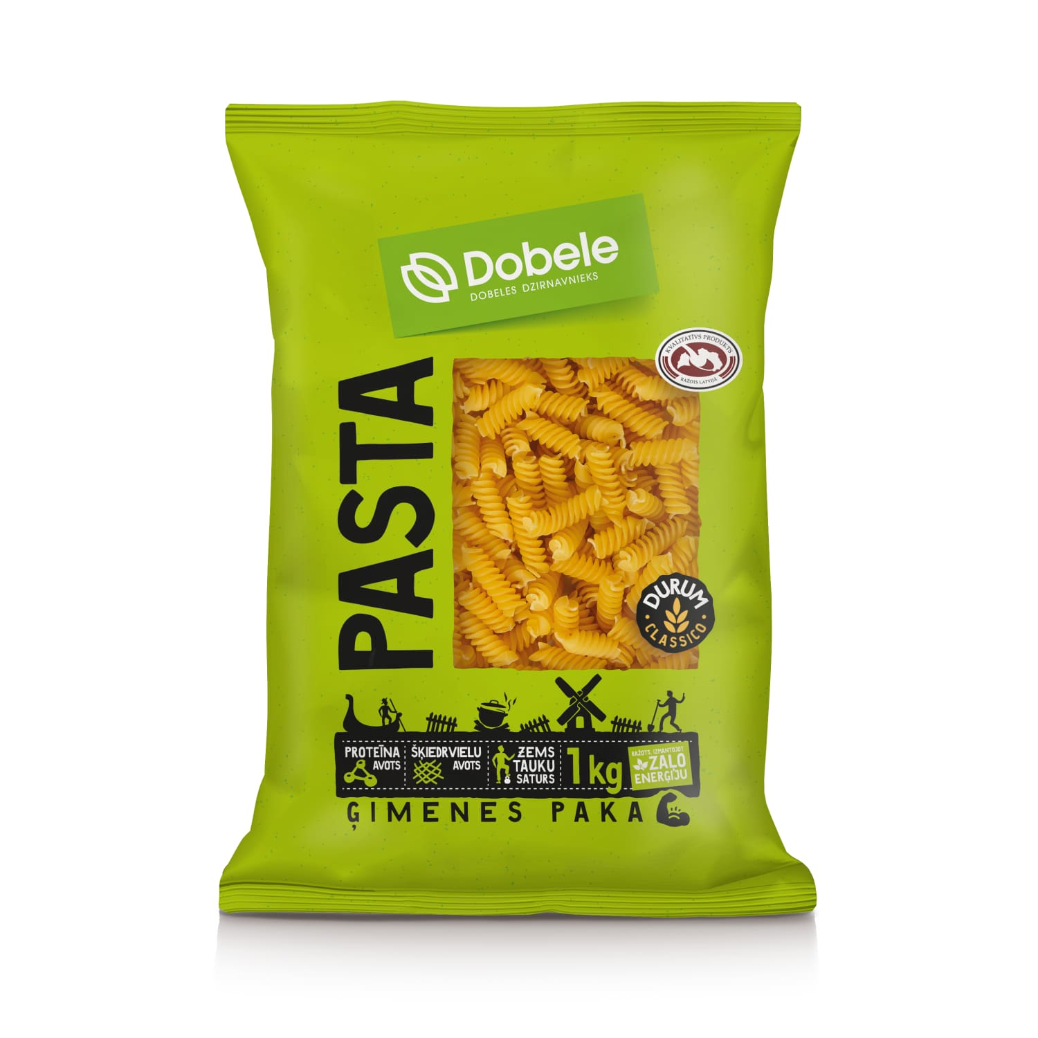 Makaroni Dobele Cornetti Rigati 1kg