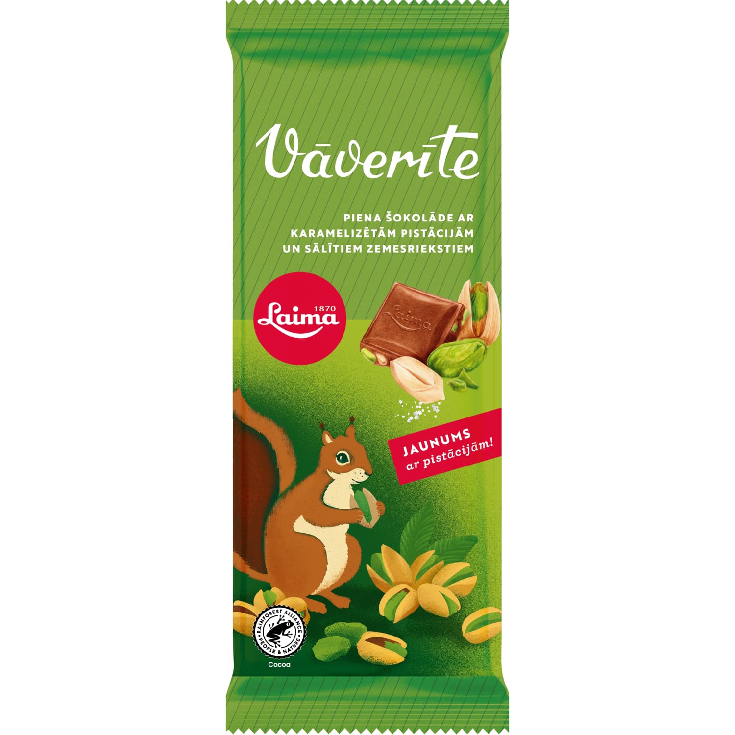 Piena šokolāde Laima ar kar. riekstiem 90g