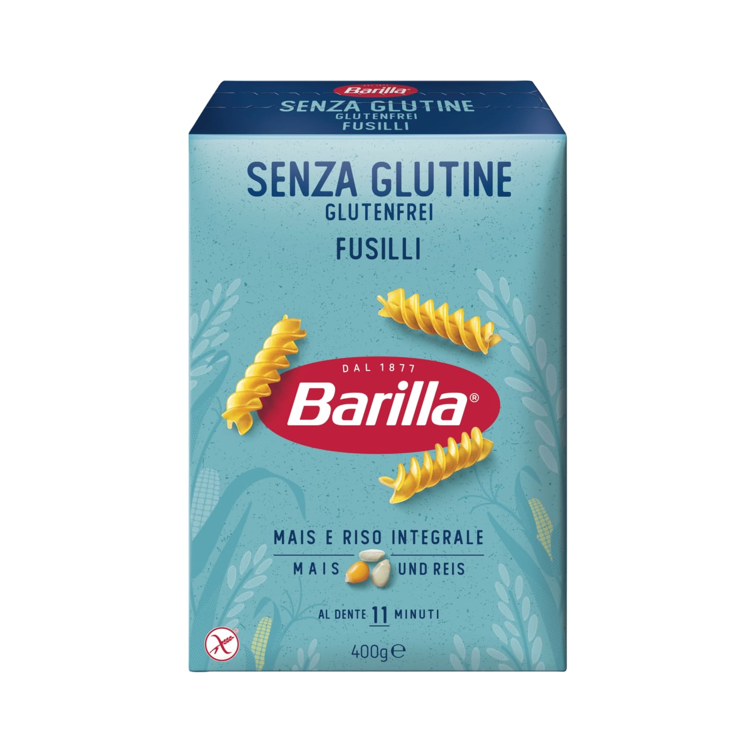 Pasta Barilla Fusilli bez lipekļa 400g