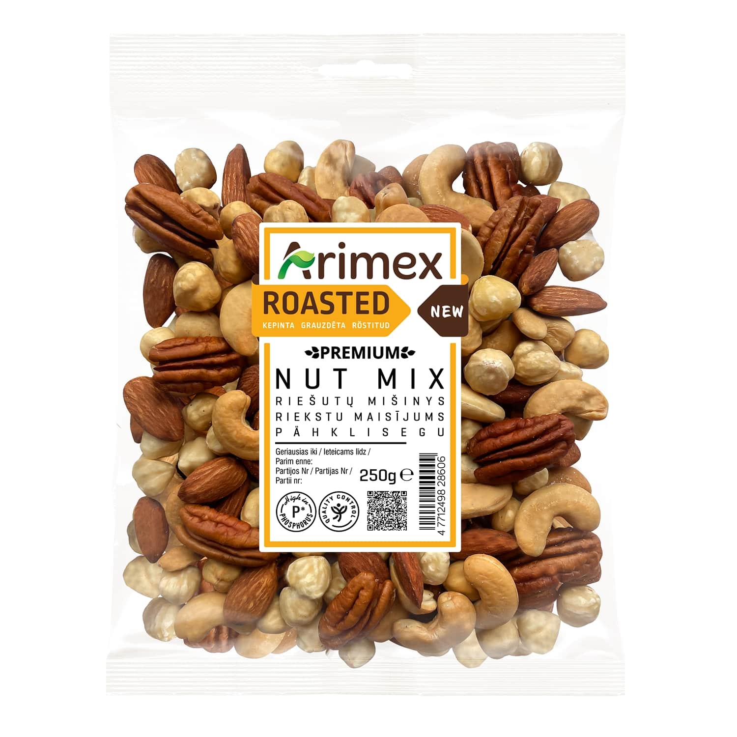 Kepintų riešutų mišinys ARIMEX PREMIUM, 250 g