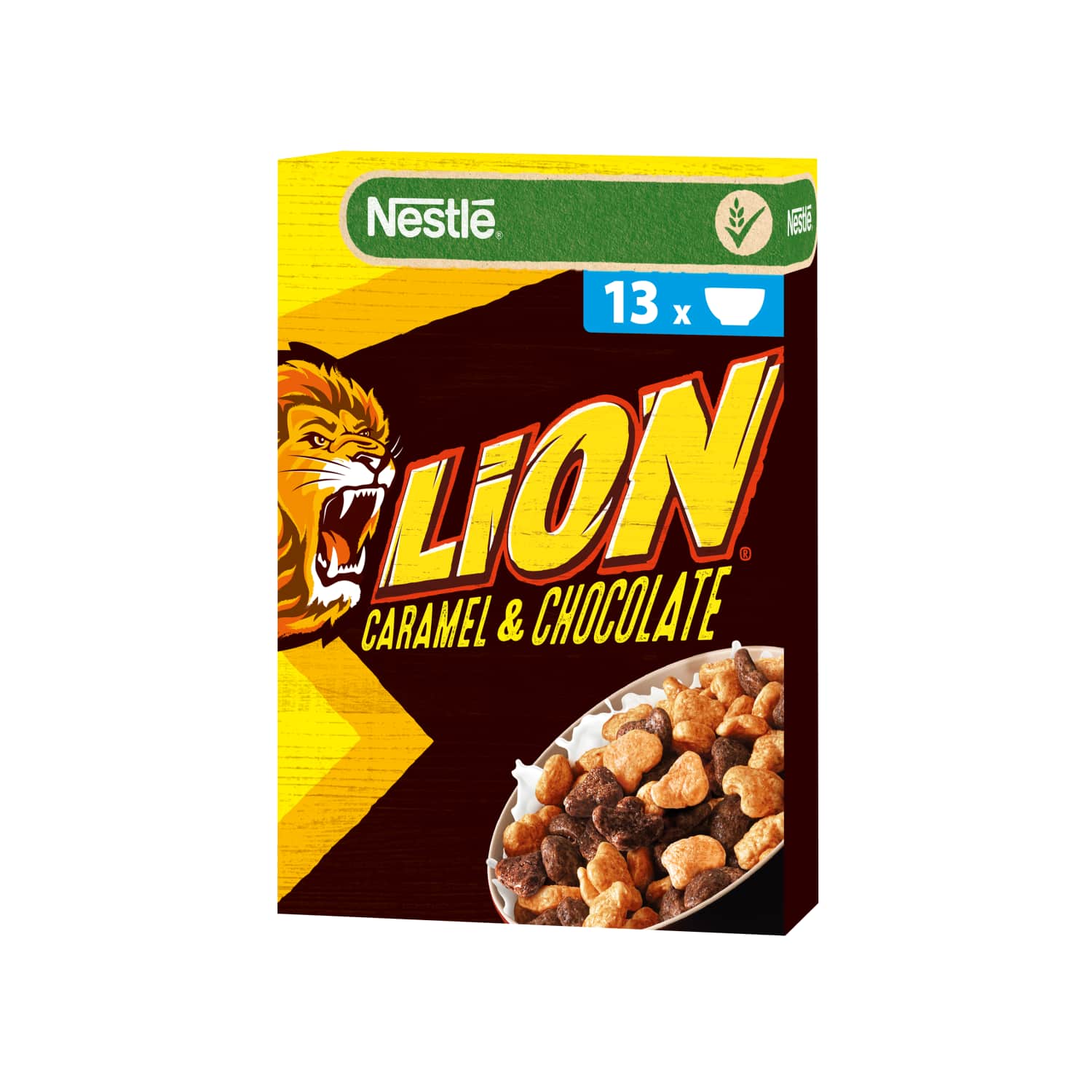 Dribsn. su šok. ir karam. NESTLE LION, 400 g