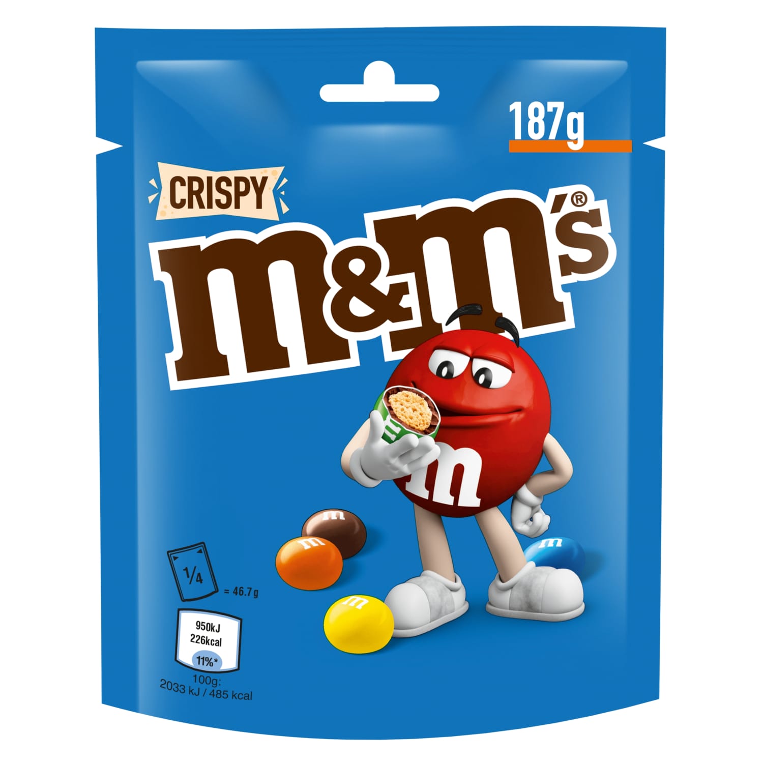 Šokolādes konf. M&M's ar rīsu pildījumu 187g