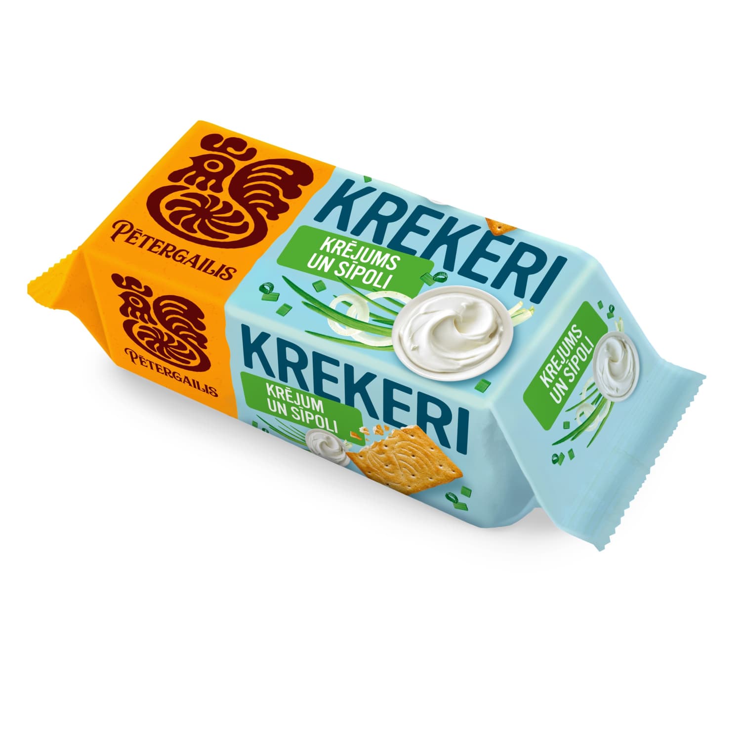 Krekeri Pētergailis Krējums, Sīpoli 72g