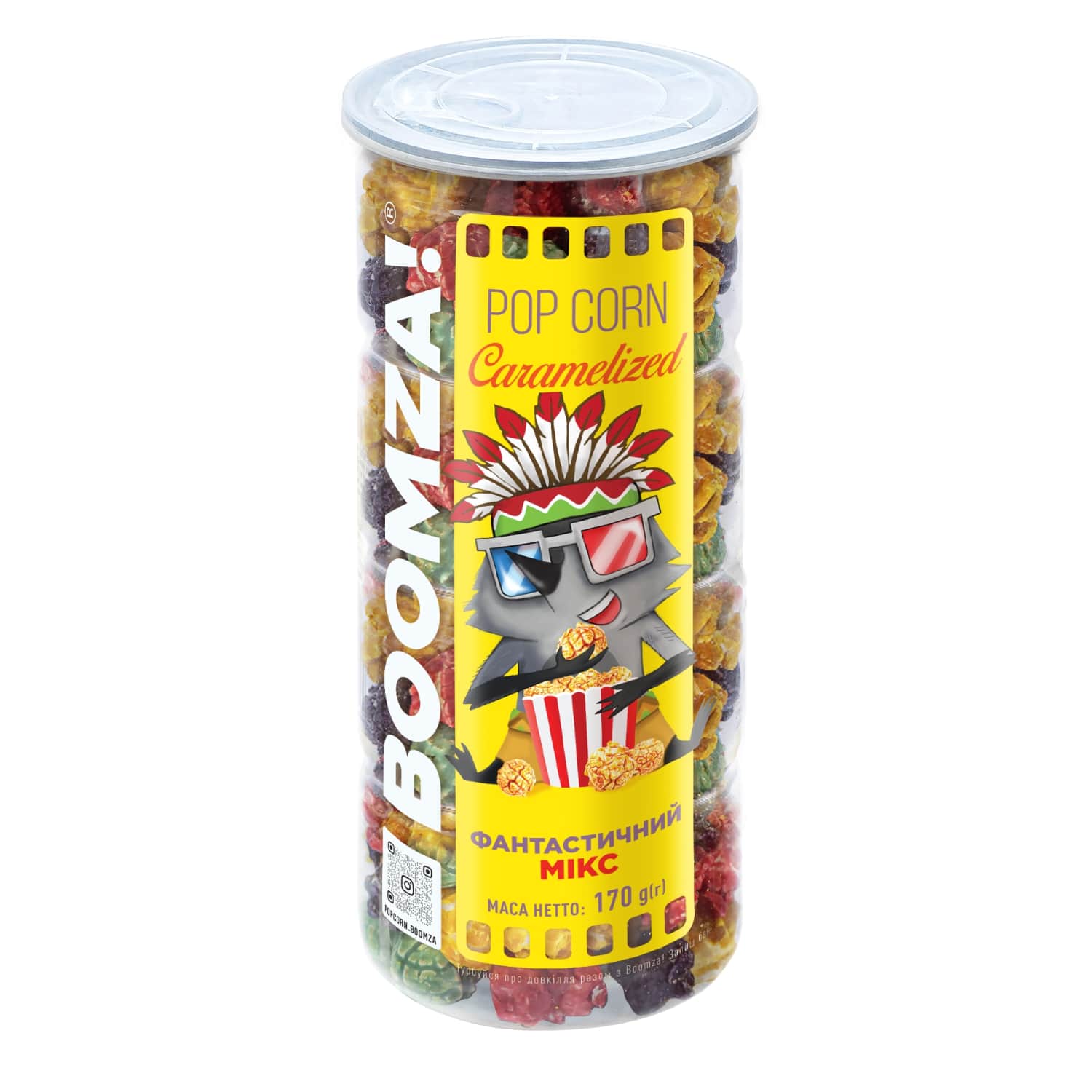 Popkorns Boomza ar Fruity Mix garšu 170g
