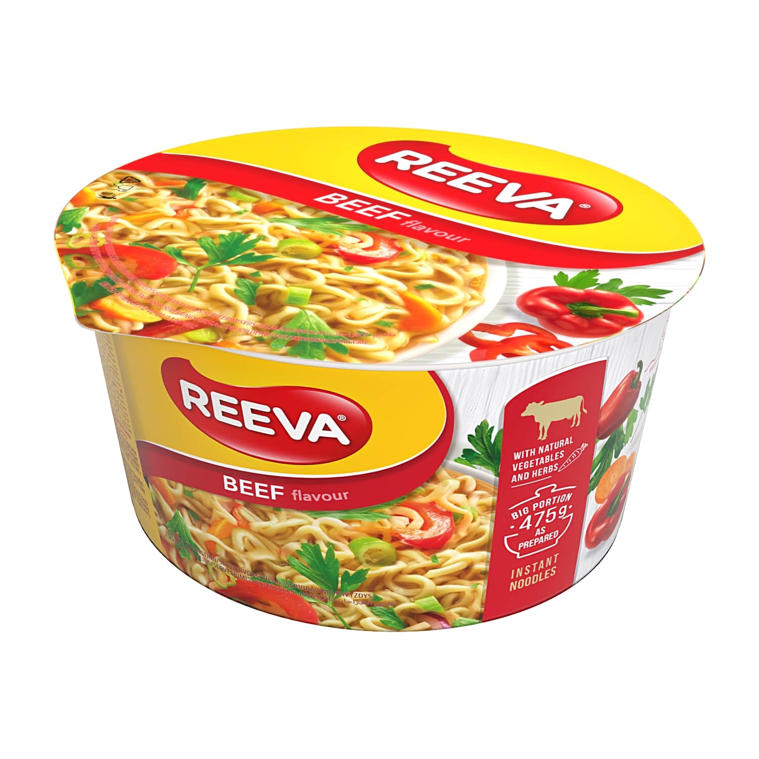 Nūdeles Reeva ar liellopa gaļas garšu 75g