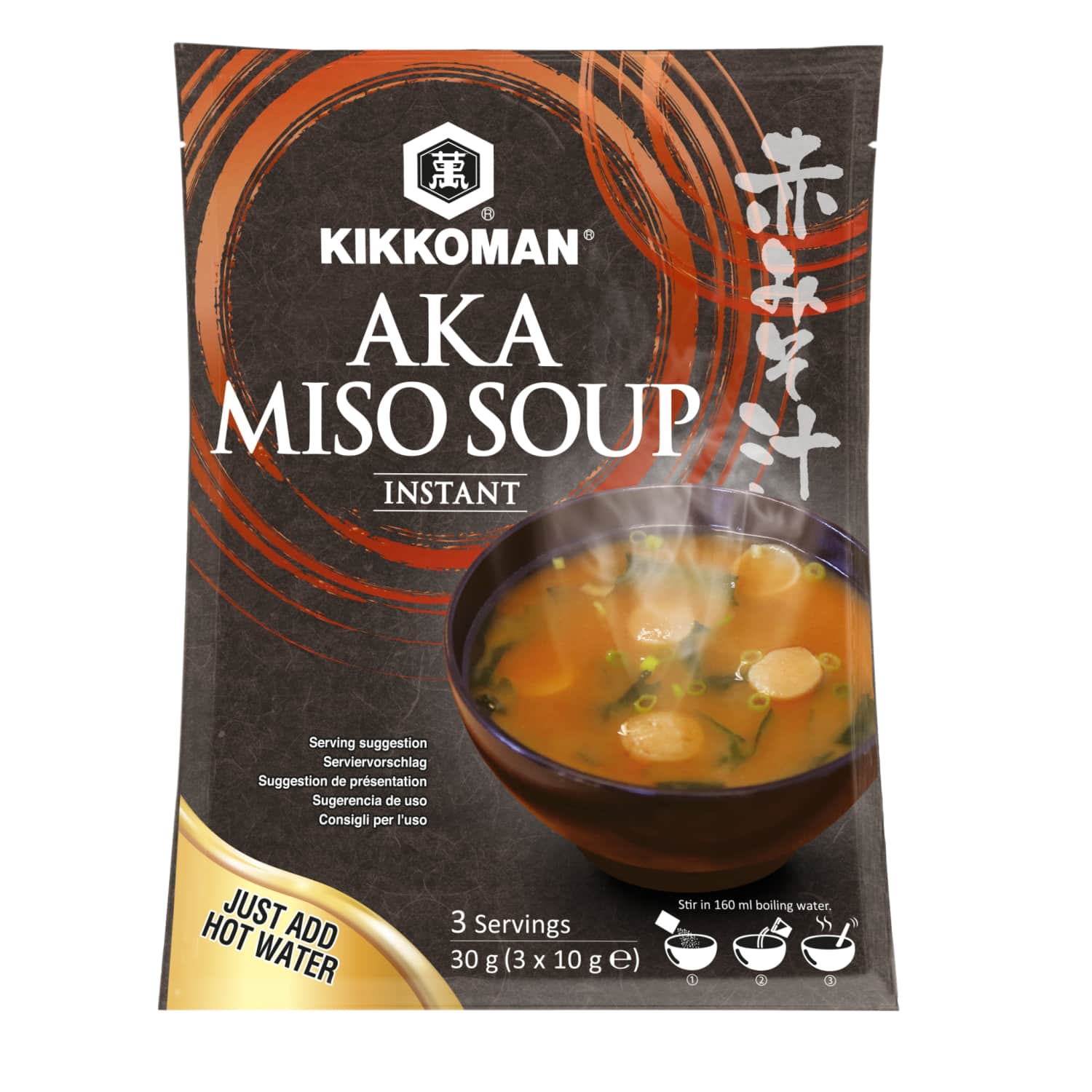 Ātri pagatavo. zupa Kikkoman Aka Miso 3x10g